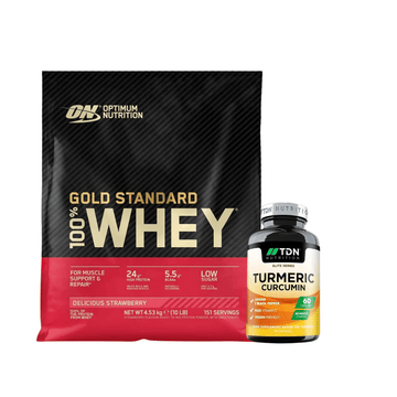 Gold Standard 100% Whey Delicious Strawberry 4.53 kg - 10 LB Optimum Nutrition Protein Powder | Megapump